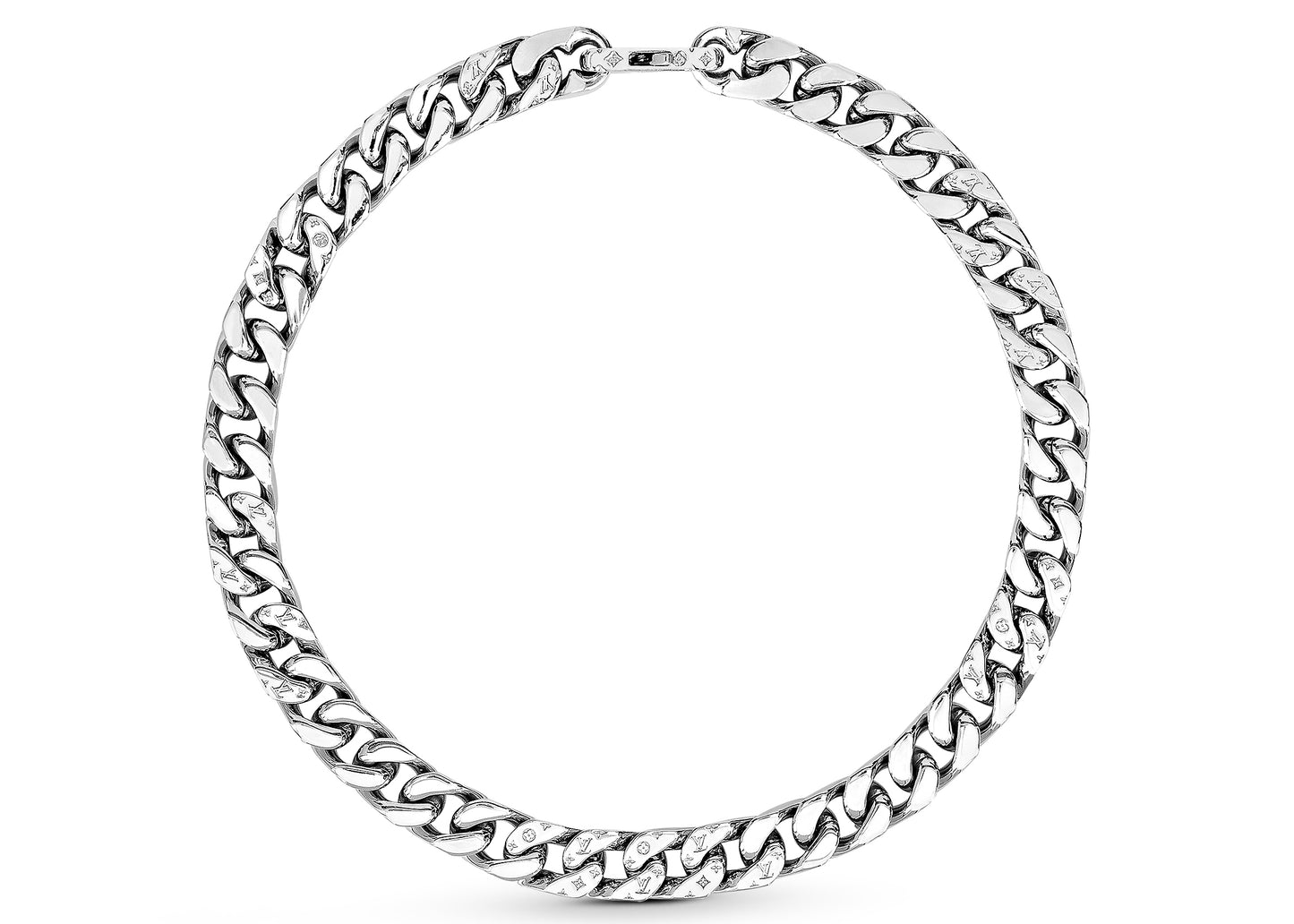 Louis Vuitton Necklace Chain Links Silver