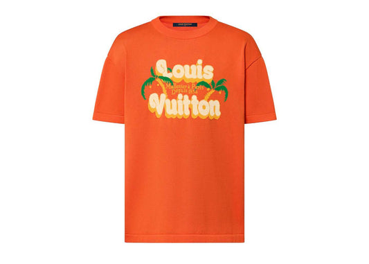 Louis Vuitton Short-Sleeved Cotton Crewneck Orange