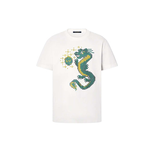 Louis Vuitton Short-Sleeved Cotton T-Shirt Milky White