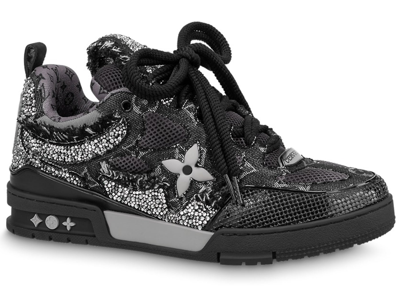 Louis Vuitton Skate Trainer Black Swarovski Monogran