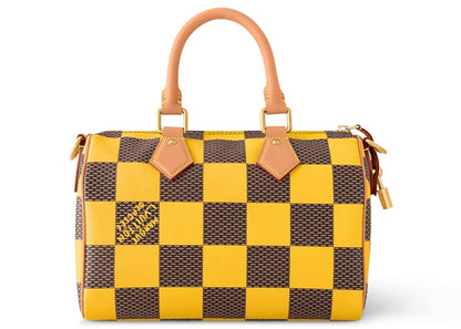 Louis Vuitton Speedy 25 Bandoulière Damier Pop Jaune Mat