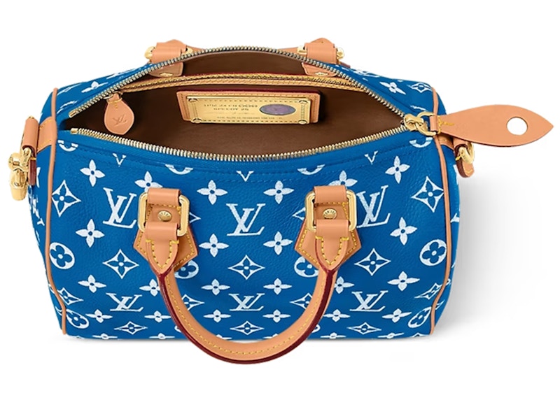 Louis Vuitton Speedy P9 Bandoulière 25 Monogram Leather Blue