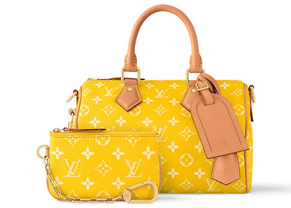 Louis Vuitton Speedy P9 Bandoulière 25 Monogram Leather Jaune Mat