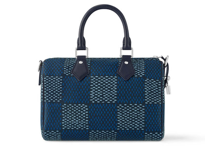 Louis Vuitton Speedy 25 Bandoulière Damier Heritage Blue