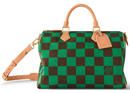 Louis Vuitton Speedy 40 Bandoulière Damier Pop Green