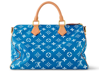 Louis Vuitton Speedy P9 Bandoulière 40 Monogram Leather Blue