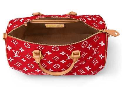 Louis Vuitton Speedy P9 Bandoulière 50 Monogram Leather Red