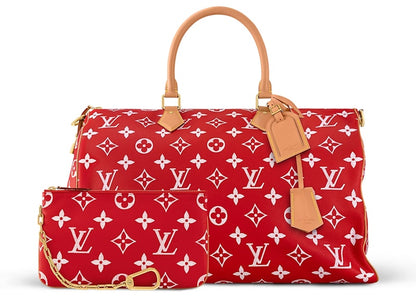 Louis Vuitton Speedy P9 Bandoulière 50 Monogram Leather Red