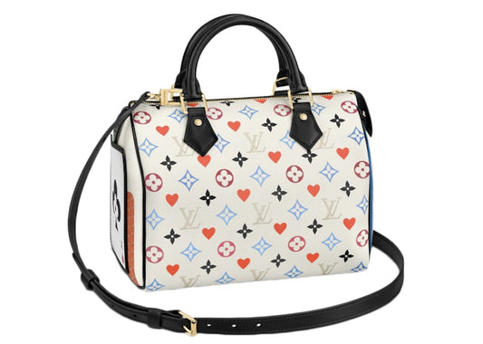 Louis Vuitton Speedy Bandouliere 25 Game On White