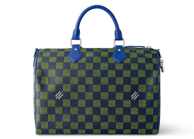 Louis Vuitton Speedy Bandouliere 40 Damier Heritage Blue Green