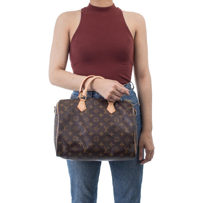 Louis Vuitton Speedy Bandouliere Monogram 30 Brown