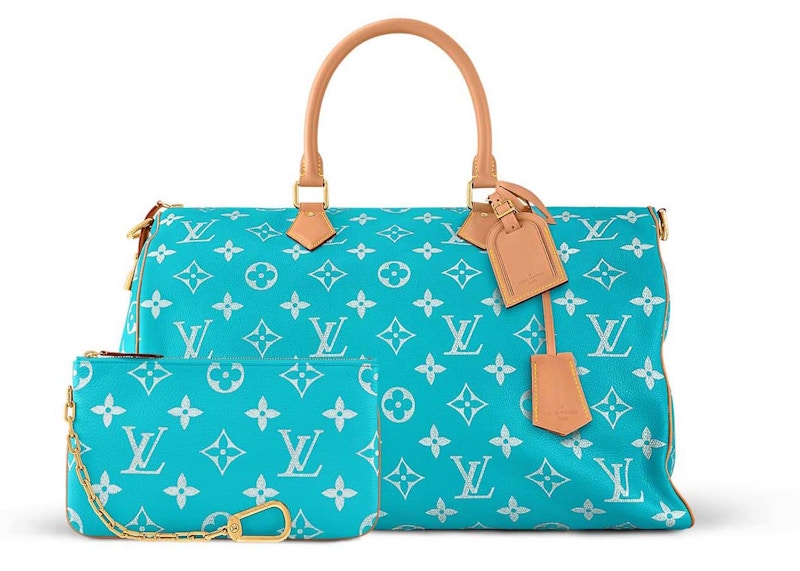 Louis Vuitton Speedy P9 Bandouliere 50 Turquoise