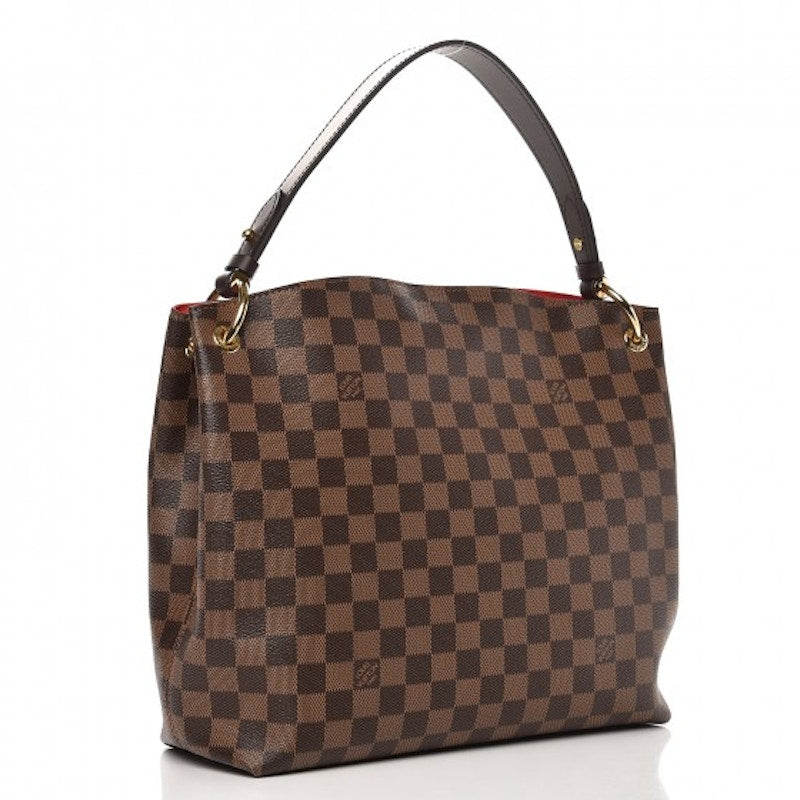 Louis Vuitton Tote Graceful Damier Ebene With Accessories PM Brown