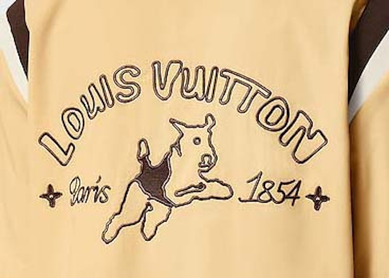Louis Vuitton by Tyler, the Creator Embroidered Short-Sleeved Cotton Bowling Shirt Beige