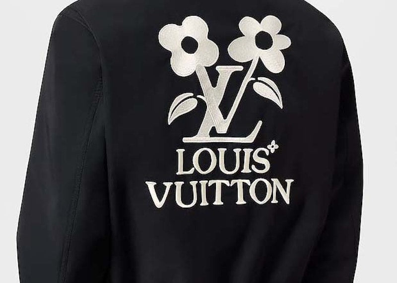 Louis Vuitton by Tyler, the Creator Knitted Collar Embroidered Technical Blouson Black