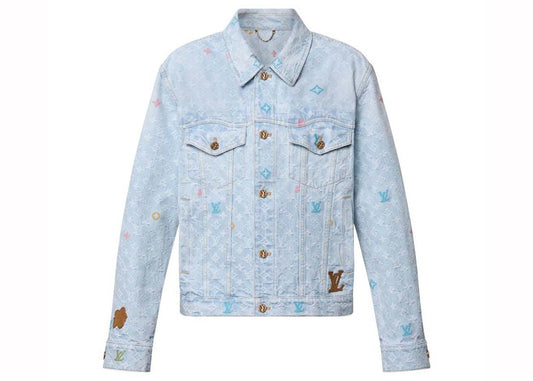 Louis Vuitton by Tyler, the Creator Monogram Denim Jacket Washed Indigo