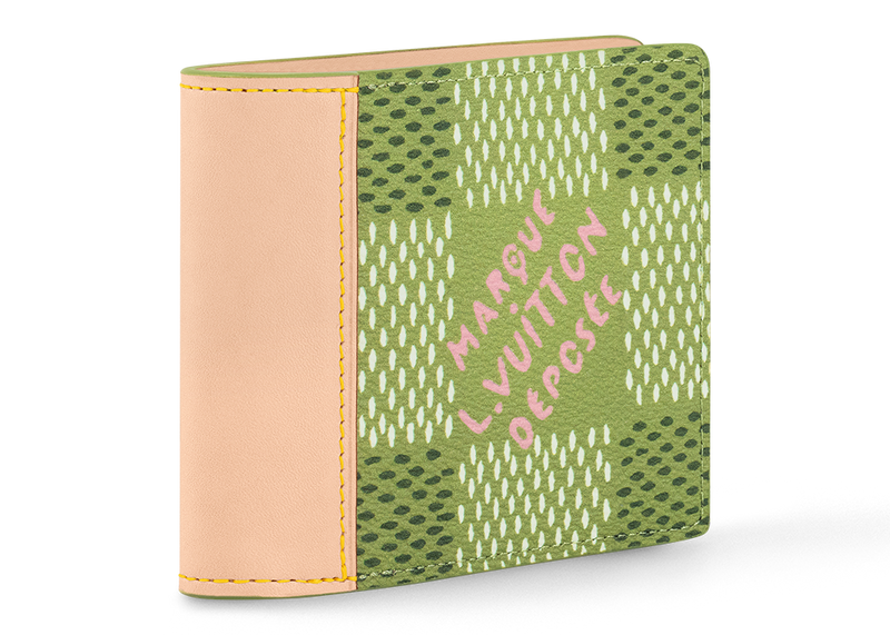 Louis Vuitton by Tyler, the Creator Slender Wallet Green Damier Golf