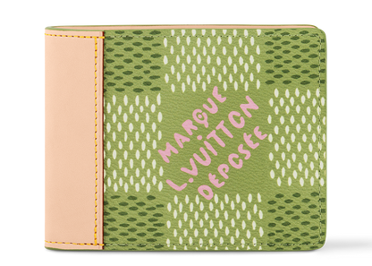 Louis Vuitton by Tyler, the Creator Slender Wallet Green Damier Golf