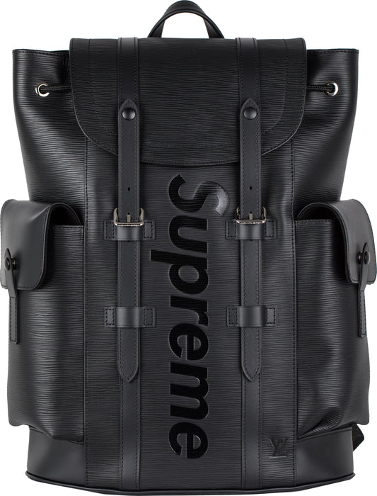 Louis Vuitton x Supreme Christopher Sac à dos Epi PM Noir