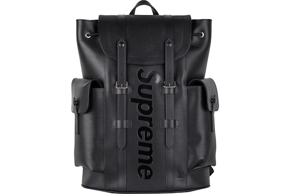 Louis Vuitton x Supreme Christopher Rucksack Epi PM Schwarz