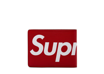 Louis Vuitton x Supreme Slender Wallet Epi Red