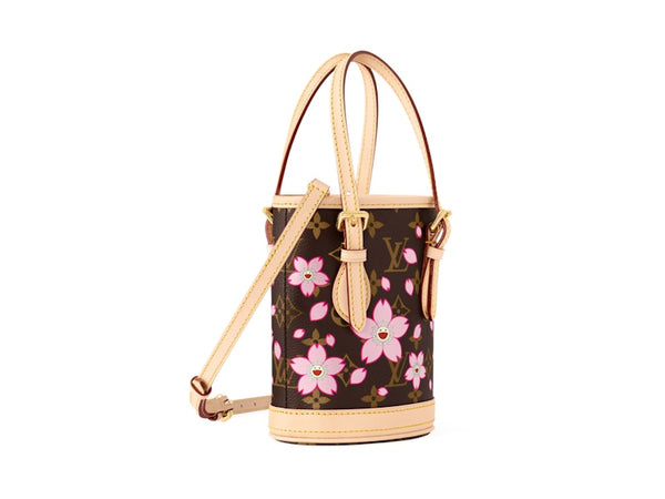 Louis Vuitton x Takashi Murakami Nano Bucket Sakura Brown