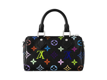 Louis Vuitton x Takashi Murakami Nano Speedy Black Multicolored