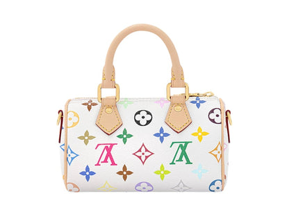 Louis Vuitton x Takashi Murakami Nano Speedy White Multicolored