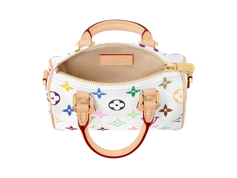 Louis Vuitton x Takashi Murakami Nano Speedy White Multicolored