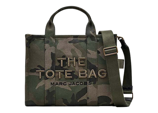 Marc Jacobs Sac cabas moyen The Camo Jacquard Vert 