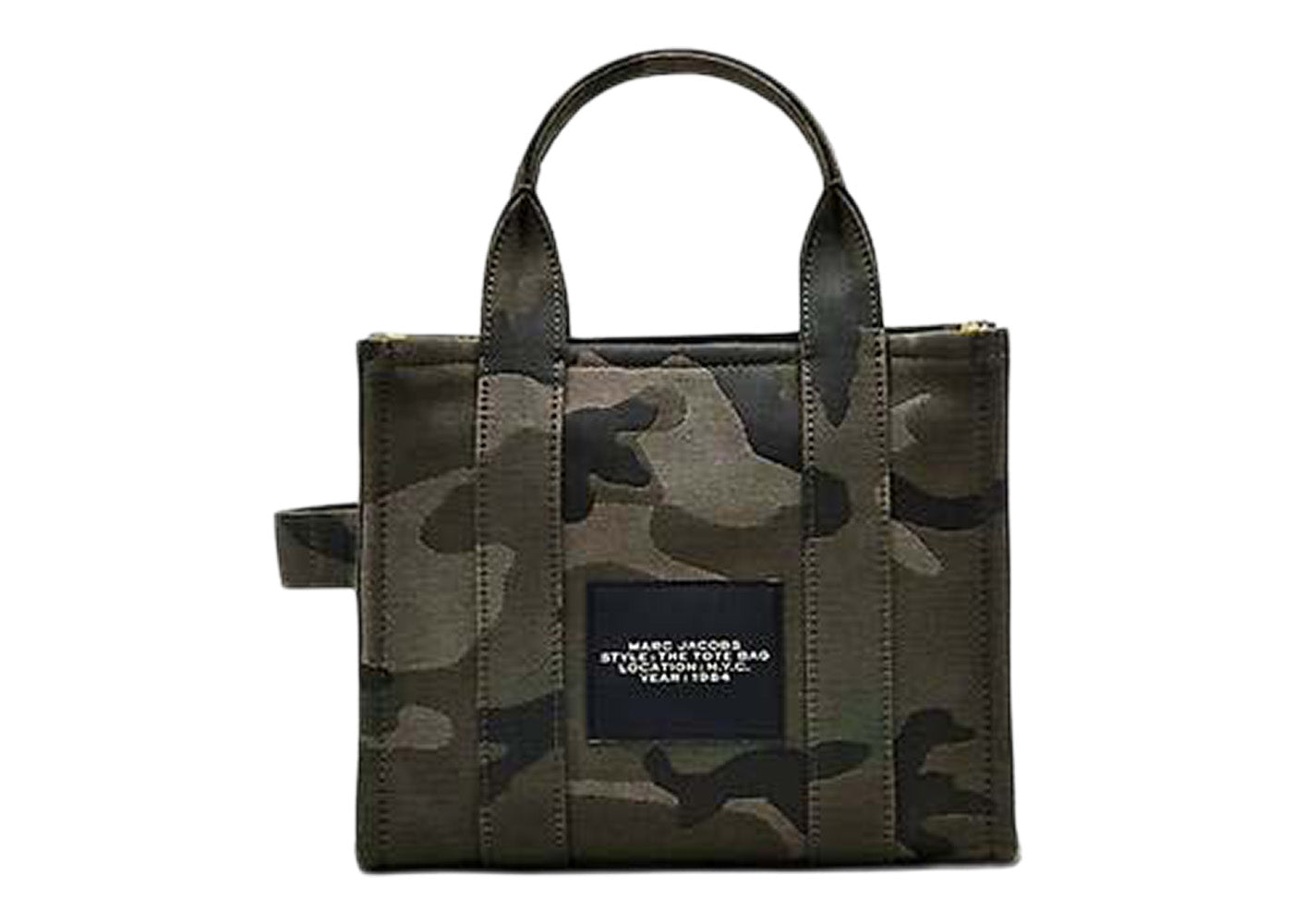 Marc Jacobs The Camo Jacquard Small Tote Bag Green