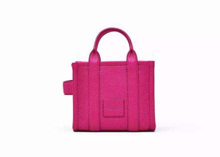 Marc Jacobs The Leather Mini Tote Bag Lipstick Pink