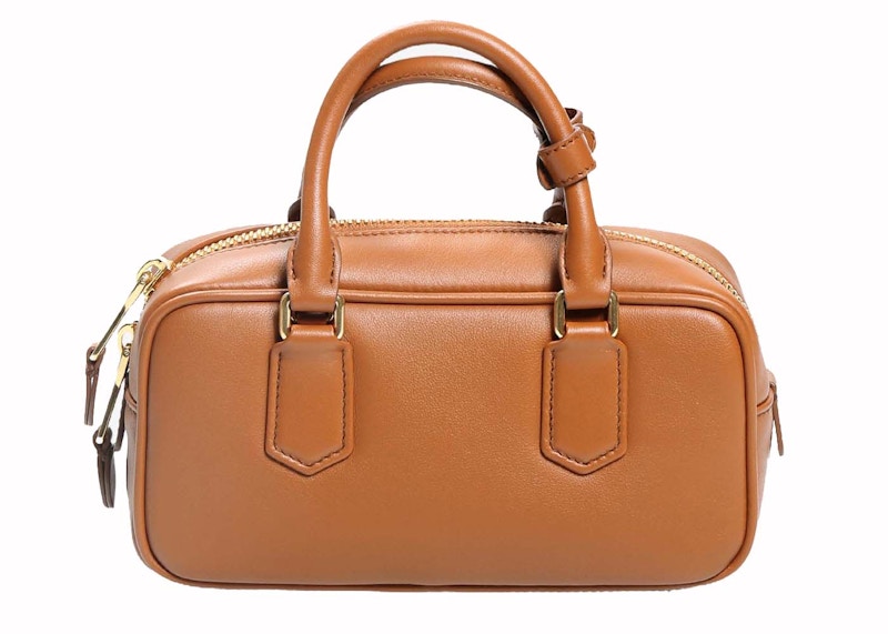 Miu Miu Arcadie Top Handle Cognac