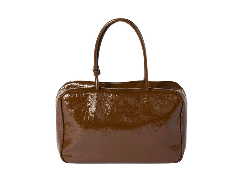 Miu Miu Beau Naplak Patent Leather Bag Palisander