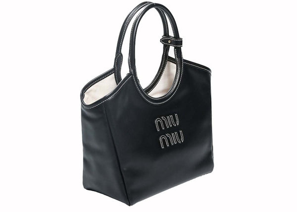 Miu Miu Ivy Leather Bag Nero