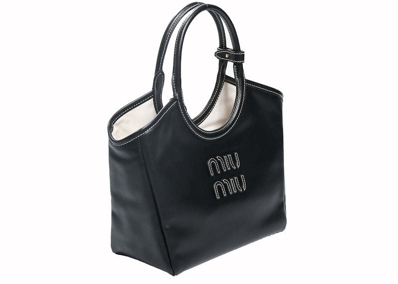 Miu Miu Ivy Leather Bag Nero