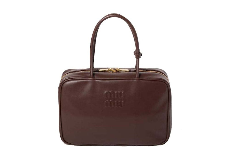 Miu Miu Leather Beau Bag Briarwood