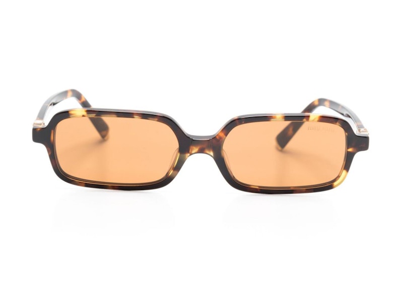 Miu Miu Rectangle Sunglasses Havana/Brown