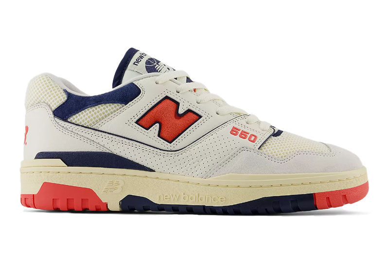 New Balance 550 Sea Salt Pack Blast Red 