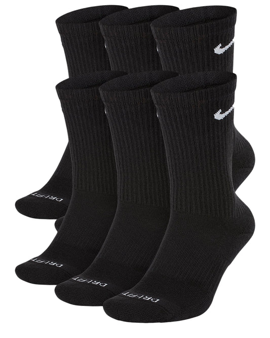 Chaussettes Nike Everyday Plus Cushioned Crew (6 paires) Noir