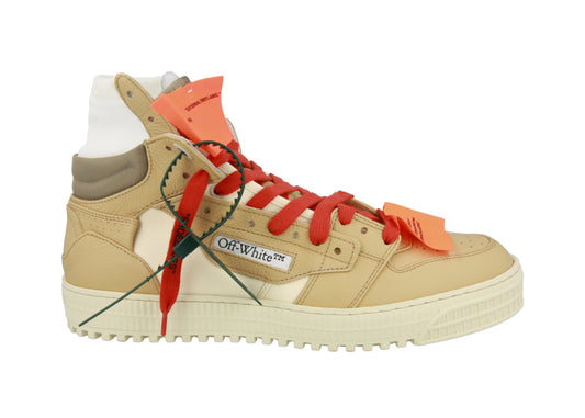 OFF-WHITE 3.0 Off Court High-Top Sneakers Latte Beige 