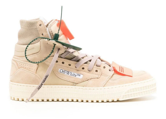 OFF-WHITE 3.0 Off Court High-Top Sneakers Sand Suede