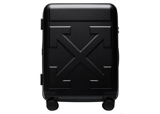 OFF-WHITE Arrow-Detail Trolley Suitcase Luggage Matte Black 