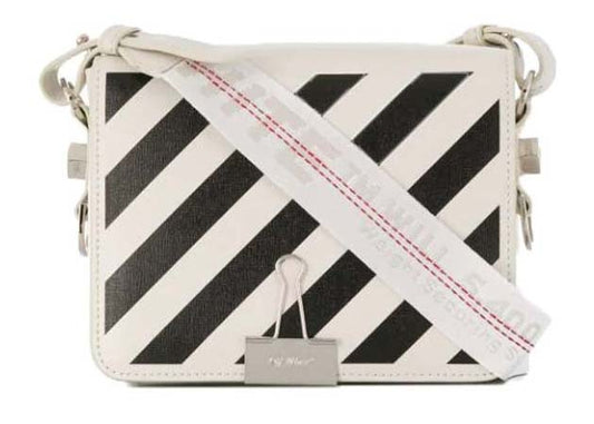 OFF-WHITE Diag Flap Bag Off White/Black