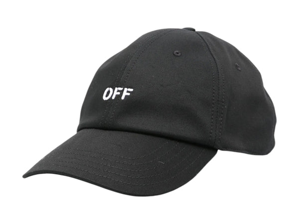 OFF-WHITE Drill Off Stamp Baseball Cap Black/White