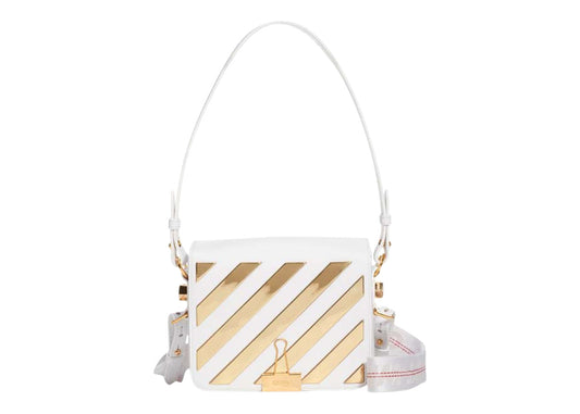 OFF-WHITE Flap Bag White/Gold