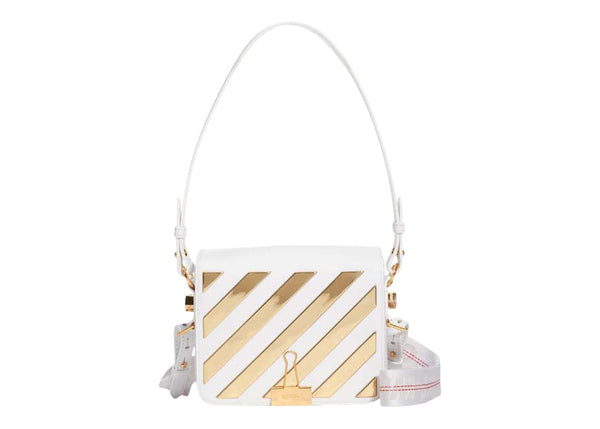 OFF-WHITE Flap Bag White/Gold
