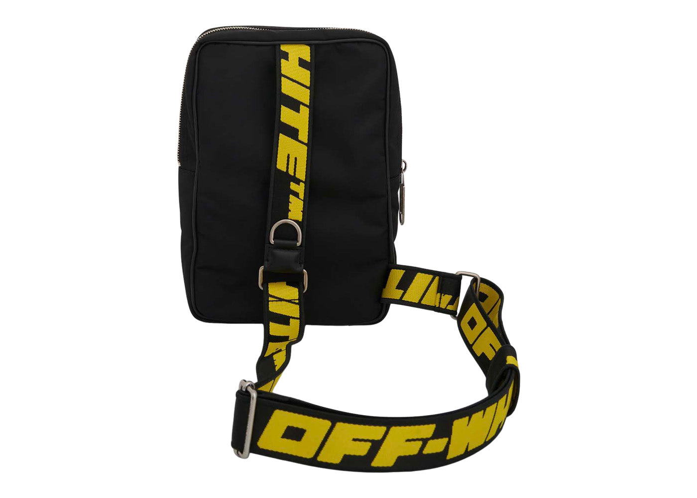 OFF WHITE Hard Core Nylon Sling Bag Black White