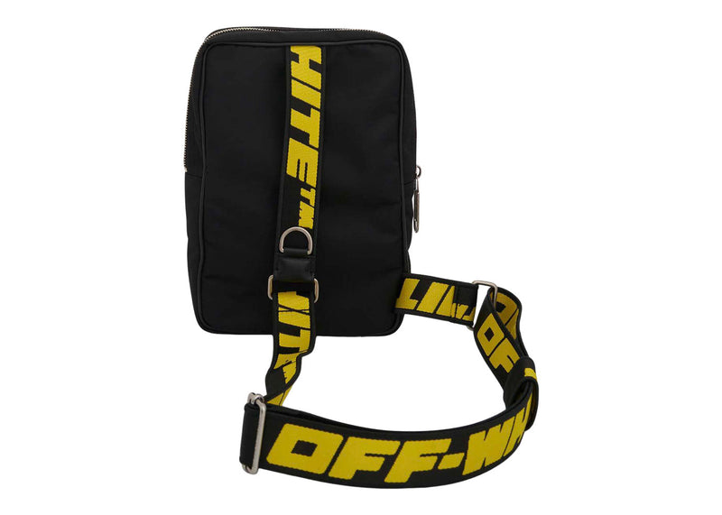 OFF-WHITE Hard Core Nylon Sling Bag Black/White