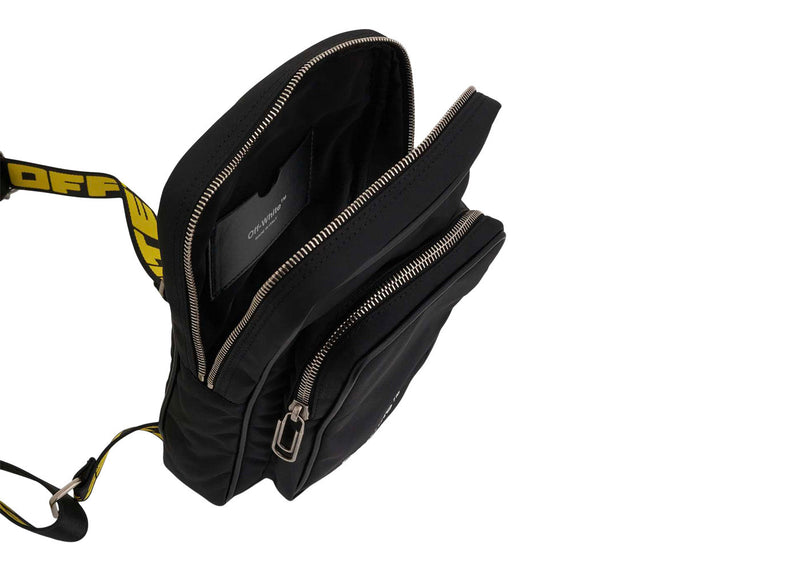OFF-WHITE Hard Core Nylon Sling Bag Black/White